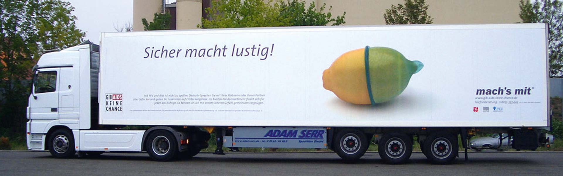 Mobile Werbung - Werbung auf LKW